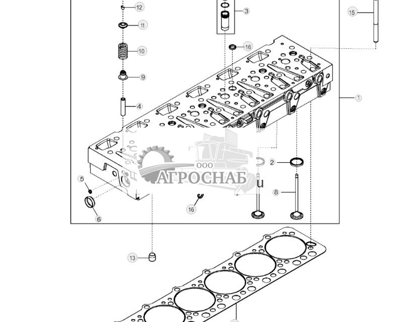 5101 Головка блока цилиндров с клапанами - ST130096 95.jpg